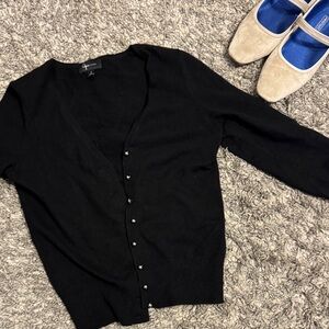 Aqua cashmere Black Women's Cardigan